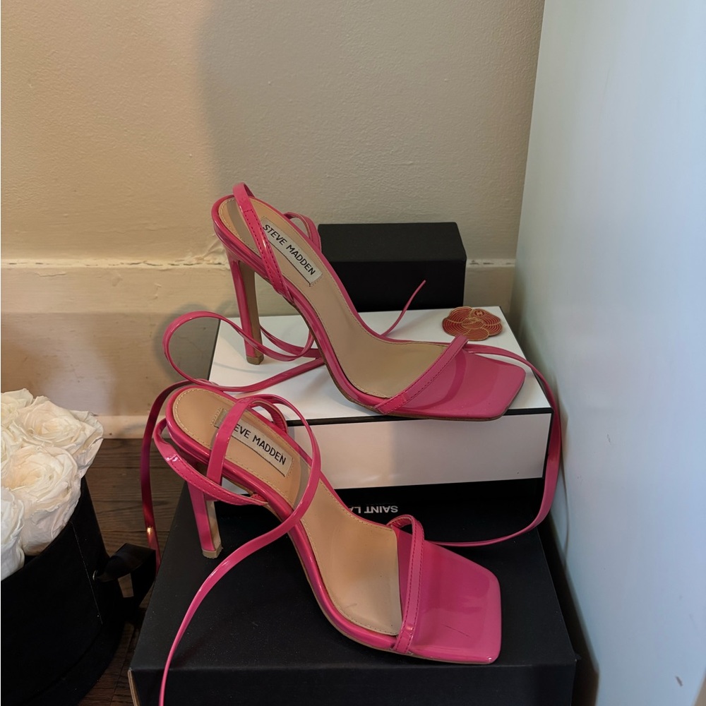 Steve Madden Pink Strappy Heels